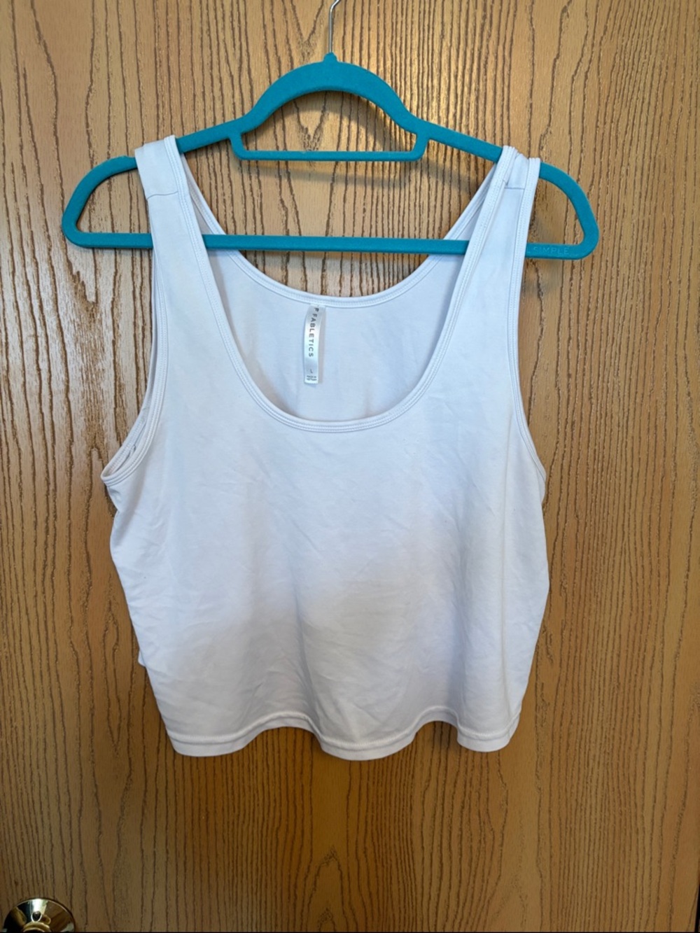 Fabletics White Scoop-Neck Tank